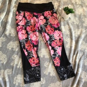 Beautiful floral work out pants